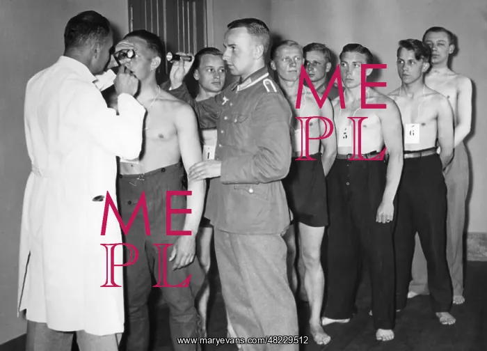 : Screening of conscripts, 1935 : Screening of conscripts, 1935