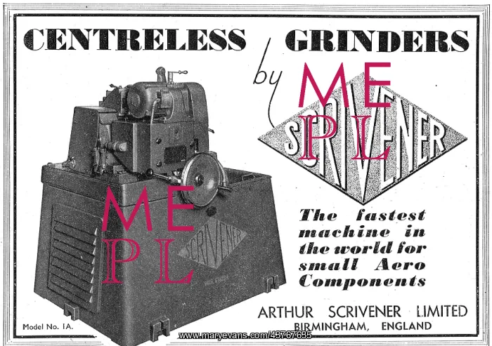 : Scrivener Machine Tools - Scrivener Centreless Grinders : Scrivener Machine Tools - Scrivener Centreless Grinders