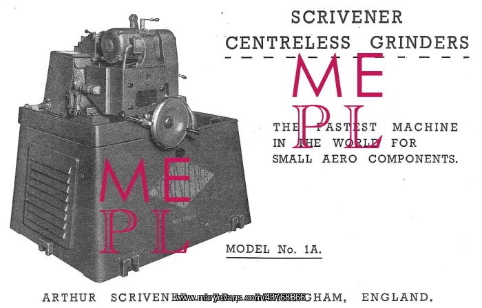 : Scrivener Machine Tools - Scrivener Centreless Grinders : Scrivener Machine Tools - Scrivener Centreless Grinders