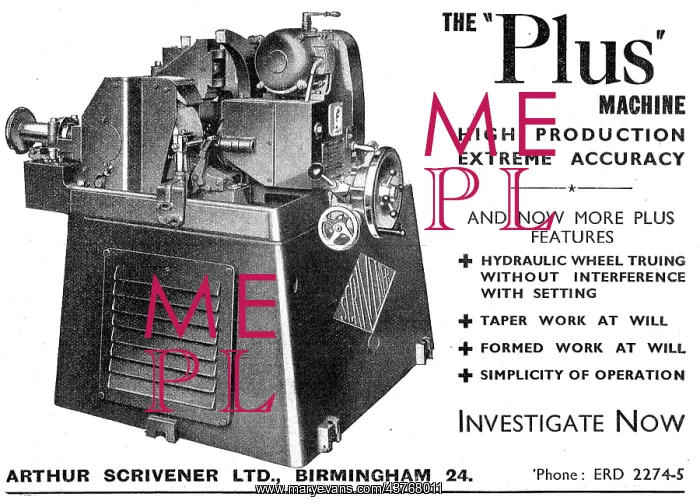 : Scrivener Machine Tools - Scrivener Plus Machine 1942 : Scrivener Machine Tools - Scrivener Plus Machine 1942