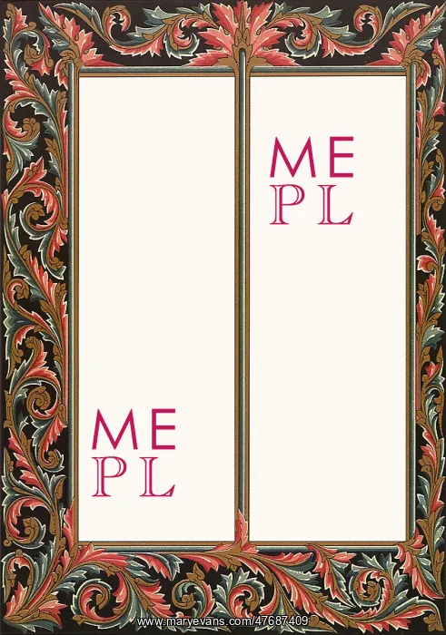 : Scrolling Floral Border : Scrolling Floral Border