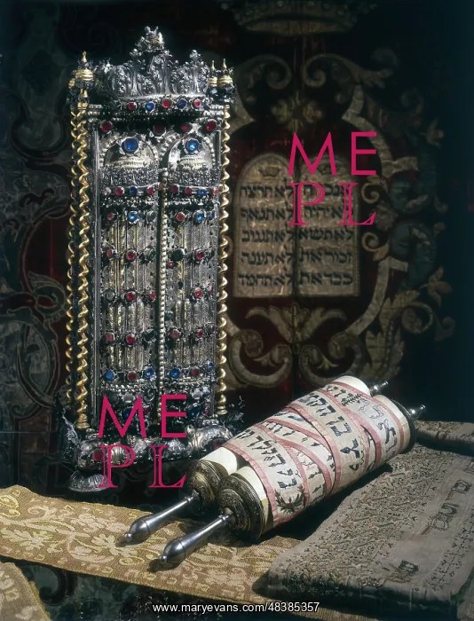 : Scrolls of the Torah, Torah cover and, background : Scrolls of the Torah, Torah cover and, background
