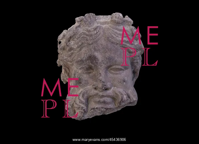 : Sculpted head, Archaeological Museum, Rhodes, Greece : Sculpted head, Archaeological Museum, Rhodes, Greece