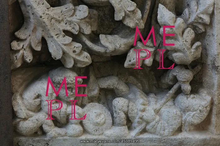 : Sculpted stone, Silk Exchange, Valencia, Spain : Sculpted stone, Silk Exchange, Valencia, Spain