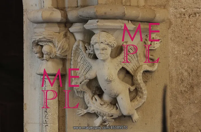 : Sculpted stone, Silk Exchange, Valencia, Spain : Sculpted stone, Silk Exchange, Valencia, Spain