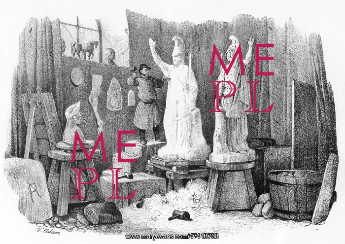 : SCULPTOR AT WORK : SCULPTOR AT WORK