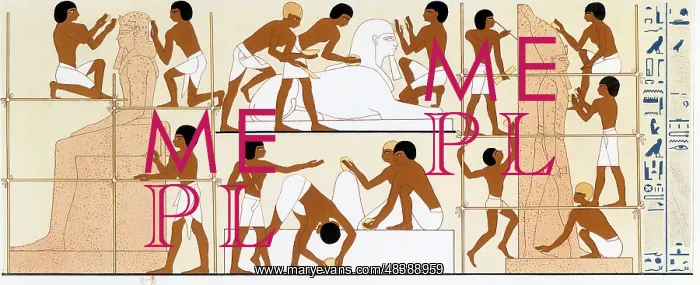 : Sculptors working on a statue. Lithograph based : Sculptors working on a statue. Lithograph based