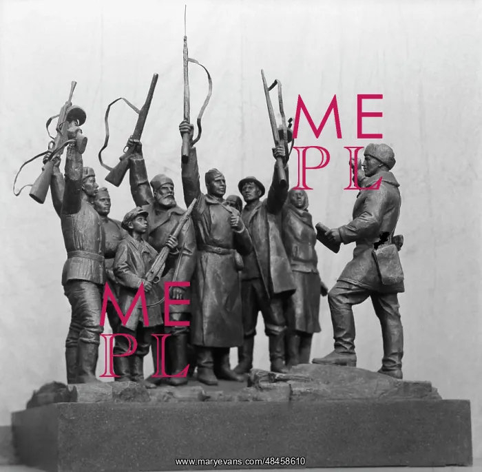 : Sculptural composition Partisans Oath : Sculptural composition Partisans Oath