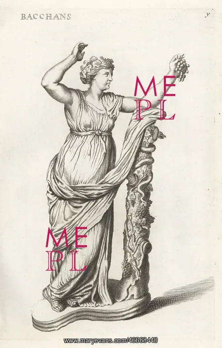 : Sculpture of a Bacchante, a priestess of Bacchus : Sculpture of a Bacchante, a priestess of Bacchus