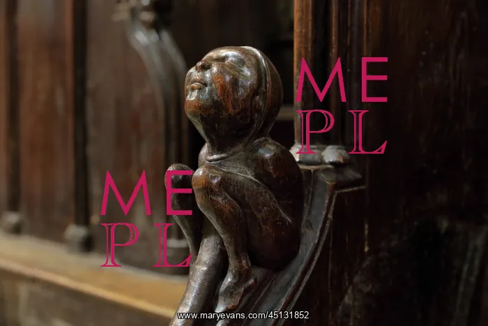 : Sculpture, Choir Stall, Cathedral Saint-Samson : Sculpture, Choir Stall, Cathedral Saint-Samson
