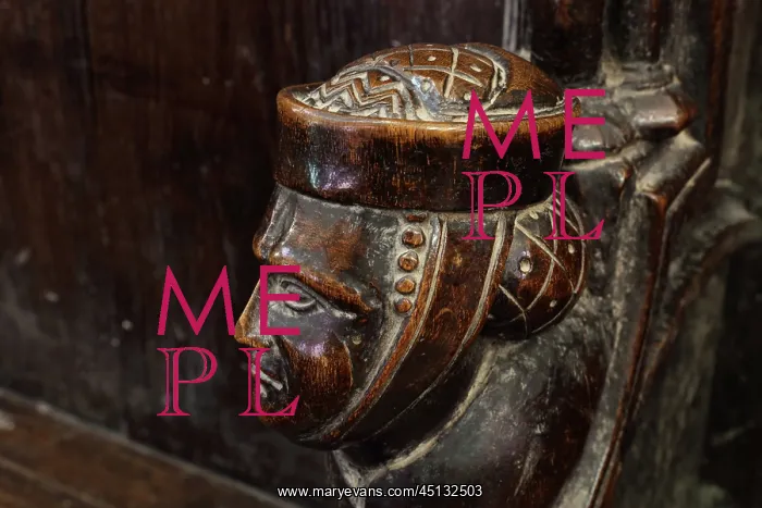 : Sculpture, Choir Stall, Cathedral Saint-Samson : Sculpture, Choir Stall, Cathedral Saint-Samson