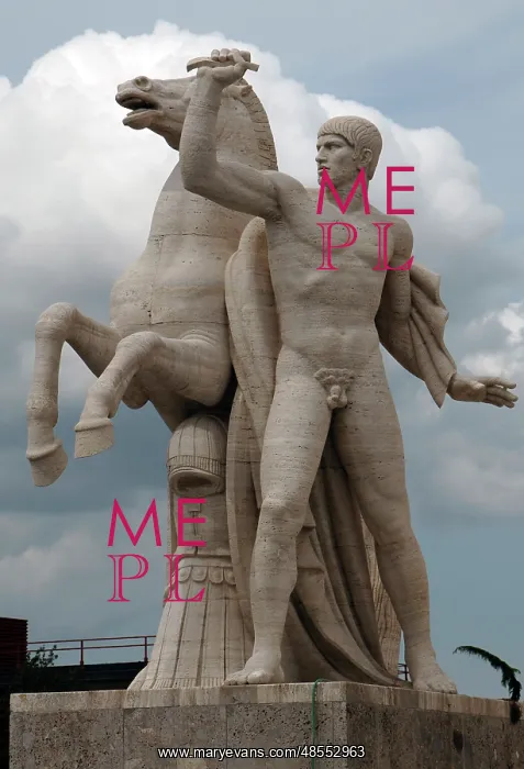 : Sculpture of one of the Dioscuri by Morbiducci (1889-1963) : Sculpture of one of the Dioscuri by Morbiducci (1889-1963)