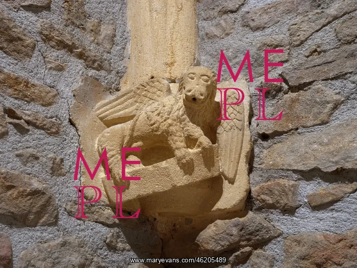  : Sculpture, Eglise Saint-Mathieu, Oingt, Beaujolais, France