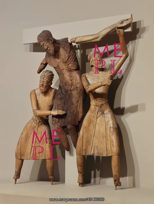: Sculpture, Museu Episcopal de Vic, Vic, Catalonia, Spain : Sculpture, Museu Episcopal de Vic, Vic, Catalonia, Spain