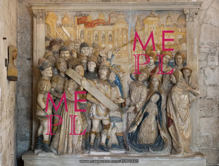 : Sculpture, Palais des Papes, Avignon, Provence, France : Sculpture, Palais des Papes, Avignon, Provence, France