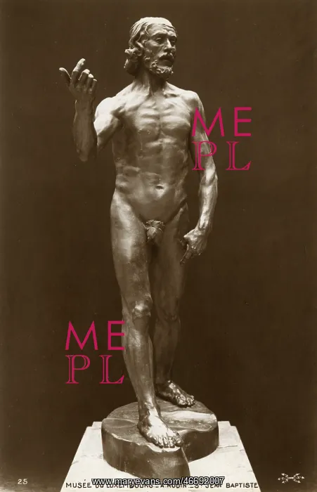 : Sculpture of St. John the Baptist by Rodin : Sculpture of St. John the Baptist by Rodin