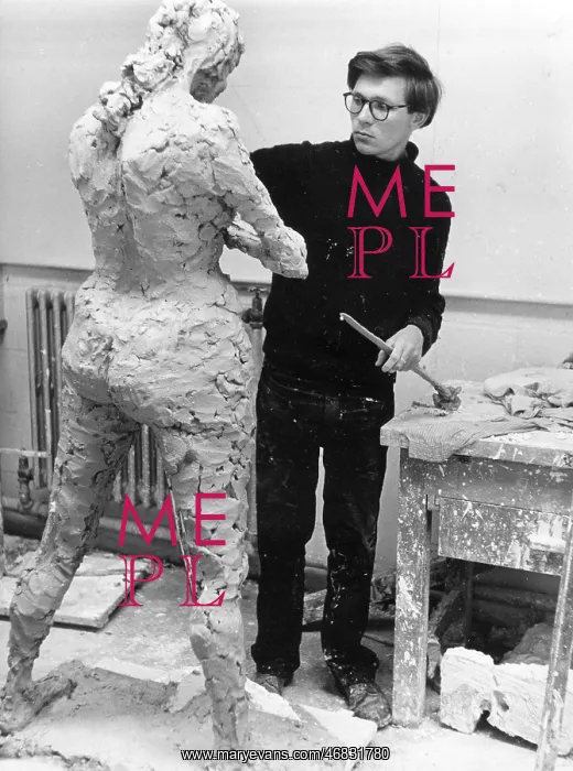 : Sculpture student at Corsham : Sculpture student at Corsham