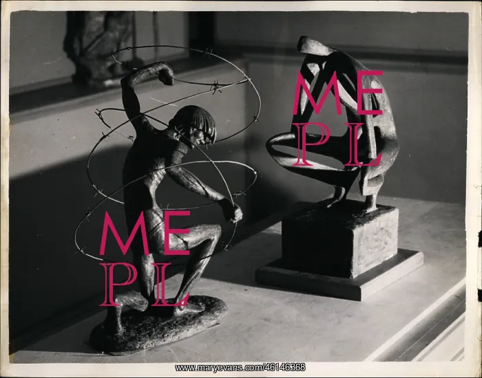 : Two sculptures in ICA competition, London : Two sculptures in ICA competition, London