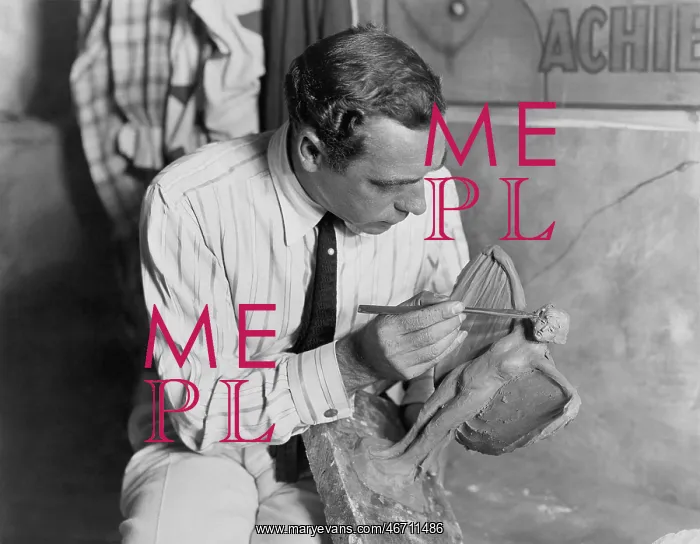 : A scupltor at work : A scupltor at work