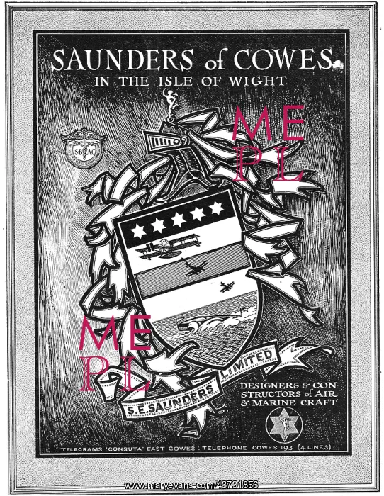 : S.E. Saunders - Designers & Constructors Of Aircraft : S.E. Saunders - Designers & Constructors Of Aircraft