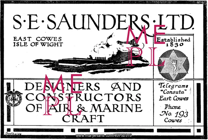  : S.E. Saunders. Est 1830 - Designers &