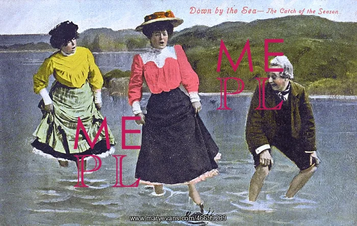 : Down by the Sea - Catch of the Season - Crab biting a toe : Down by the Sea - Catch of the Season - Crab biting a toe