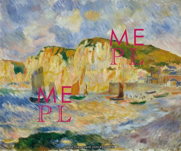 : Sea and Cliffs, by Renoir : Sea and Cliffs, by Renoir