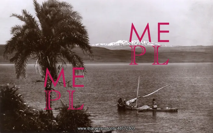  : Sea of Galilee and Mount Hermon, Israel