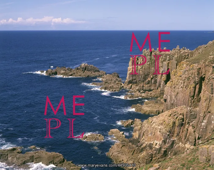 : Sea and rocks at Land's End, Cornwall : Sea and rocks at Land's End, Cornwall