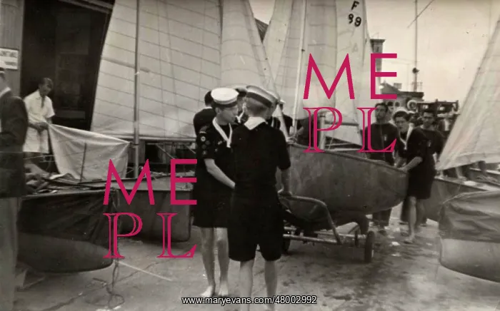 : Sea Scouts helping at 1948 Olympics : Sea Scouts helping at 1948 Olympics
