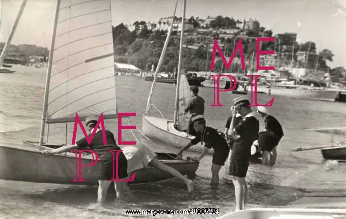 : Sea Scouts helping at 1948 Olympics : Sea Scouts helping at 1948 Olympics