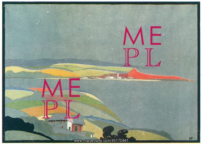 : Sea View. A landscape illustration of a sea view : Sea View. A landscape illustration of a sea view