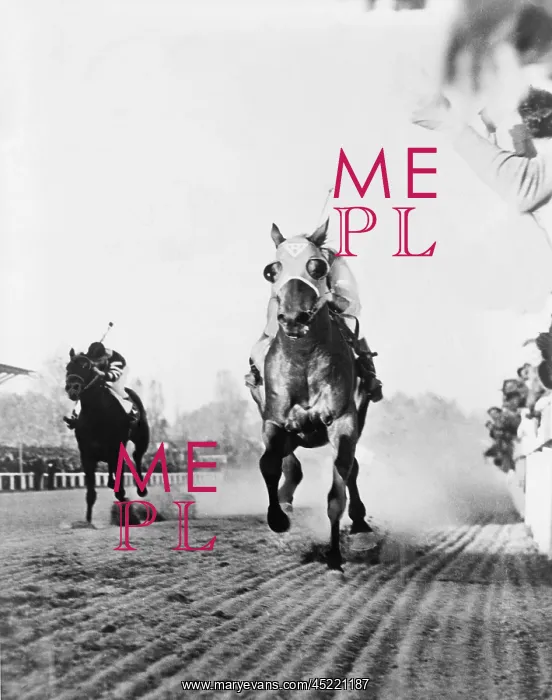 : Seabiscuit acrossing the finish line, beating ? : Seabiscuit acrossing the finish line, beating ?