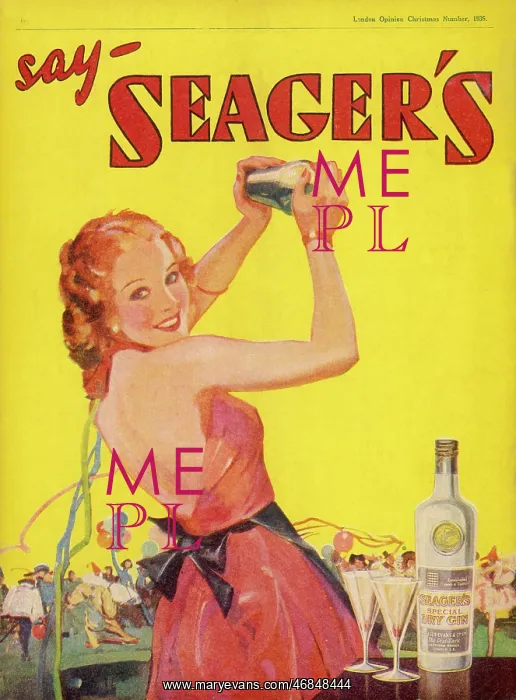 : SEAGER'S GIN ADVERT : SEAGER'S GIN ADVERT