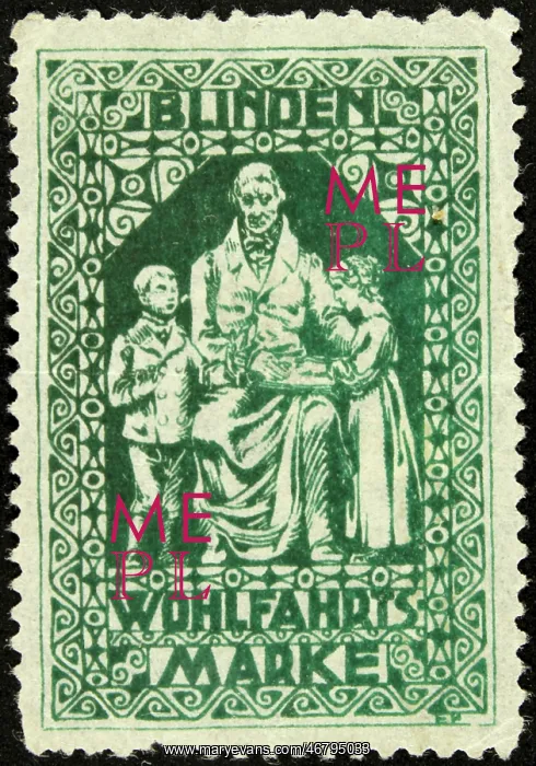 : Sealing stamp Blind welfare : Sealing stamp Blind welfare