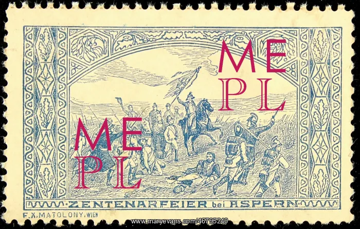: Sealing stamp Centenary celebrations Aspern : Sealing stamp Centenary celebrations Aspern