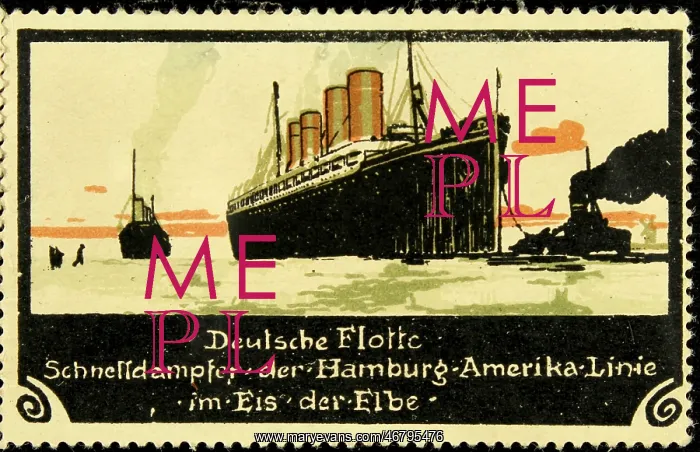 : Sealing stamp German fleet express steamer : Sealing stamp German fleet express steamer
