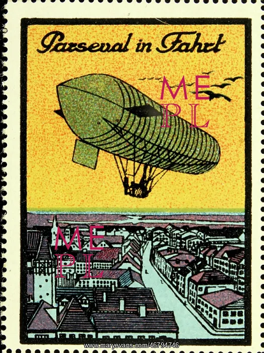 : Sealing stamp Parseval airship : Sealing stamp Parseval airship