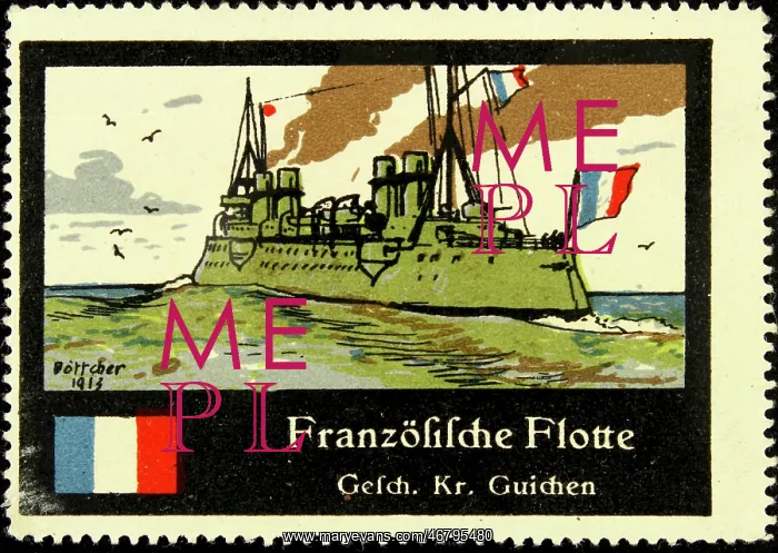: Sealing stamp Protected cruiser Guichen : Sealing stamp Protected cruiser Guichen