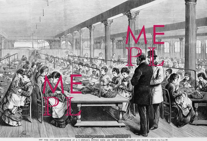 : Seamstresses at long tables in the sewing-room ? : Seamstresses at long tables in the sewing-room ?