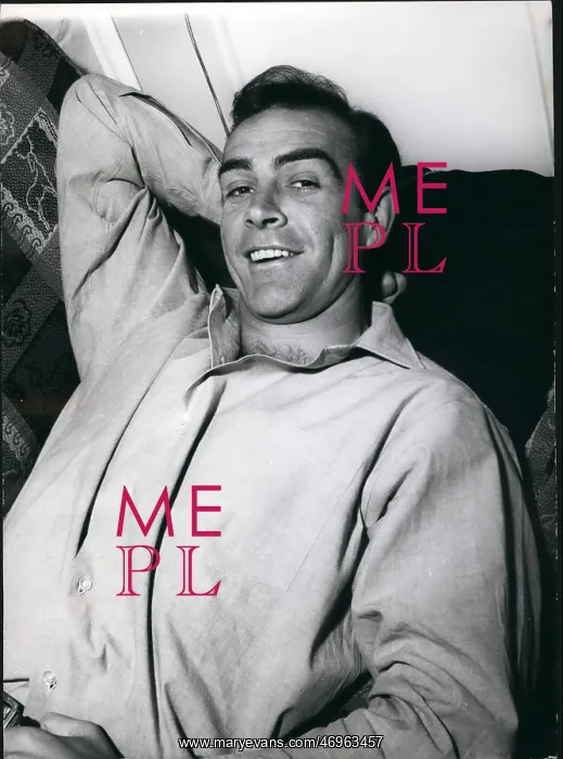 : Sean Connery, Scottish actor, smiling : Sean Connery, Scottish actor, smiling