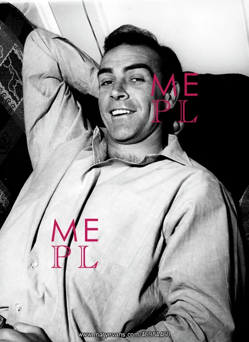 : Sean Connery, Scottish actor, smiling : Sean Connery, Scottish actor, smiling