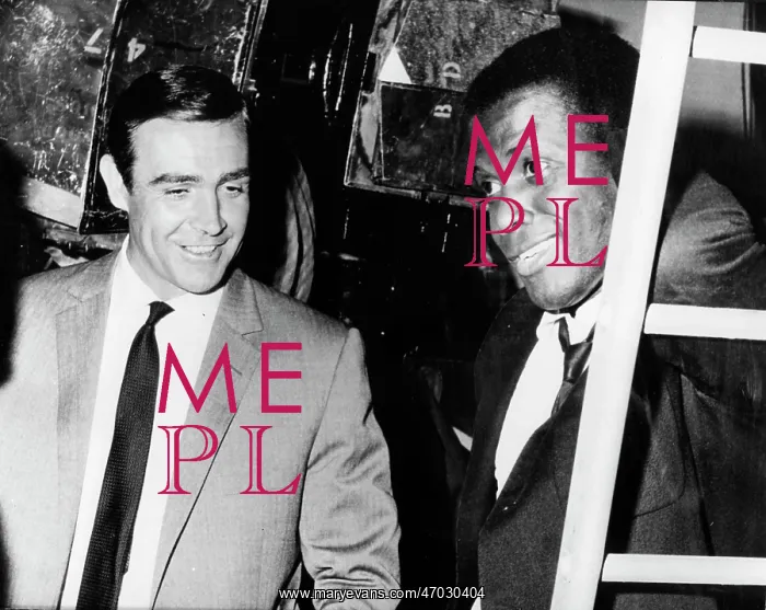 : Sean Connery and Sidney Poitier, London : Sean Connery and Sidney Poitier, London