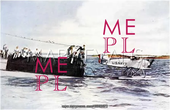 : Seaplane on a US submarine : Seaplane on a US submarine