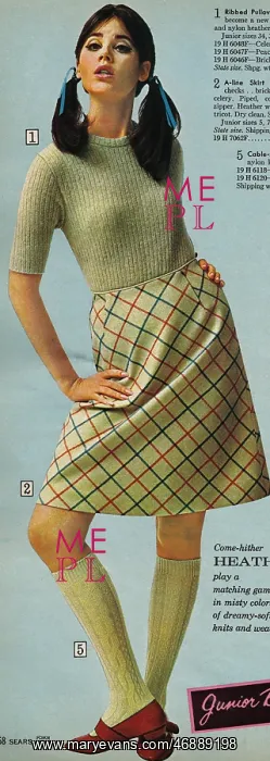 : Sears - Womens check skirt advert : Sears - Womens check skirt advert