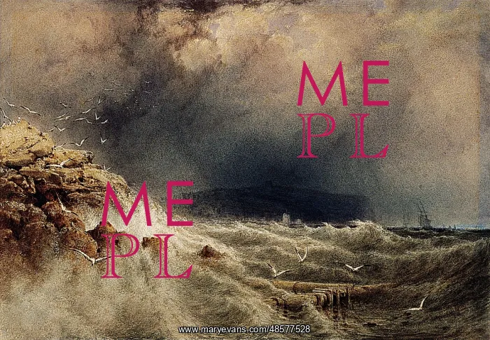 : Seascape. Fielding, Anthony Vandyke Copley 1787 - 1855 : Seascape. Fielding, Anthony Vandyke Copley 1787 - 1855