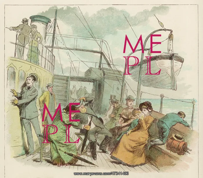 : SEASICK PASSENGERS 1882 : SEASICK PASSENGERS 1882