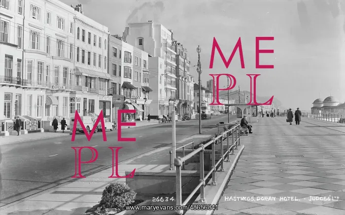 : Seaside Promenade in Hastings : Seaside Promenade in Hastings