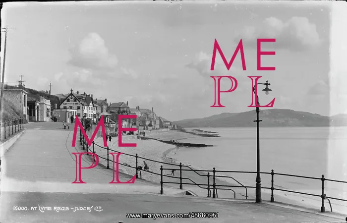 : Seaside Promenade at Lyme Regis : Seaside Promenade at Lyme Regis
