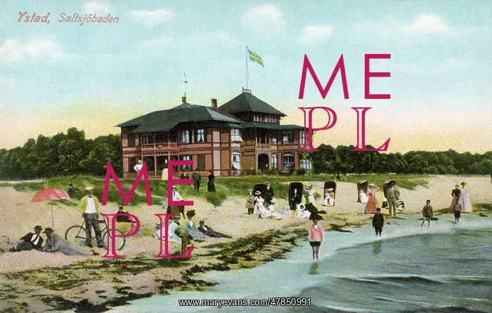  : Seaside scene with pavilion, Ystad, Sweden